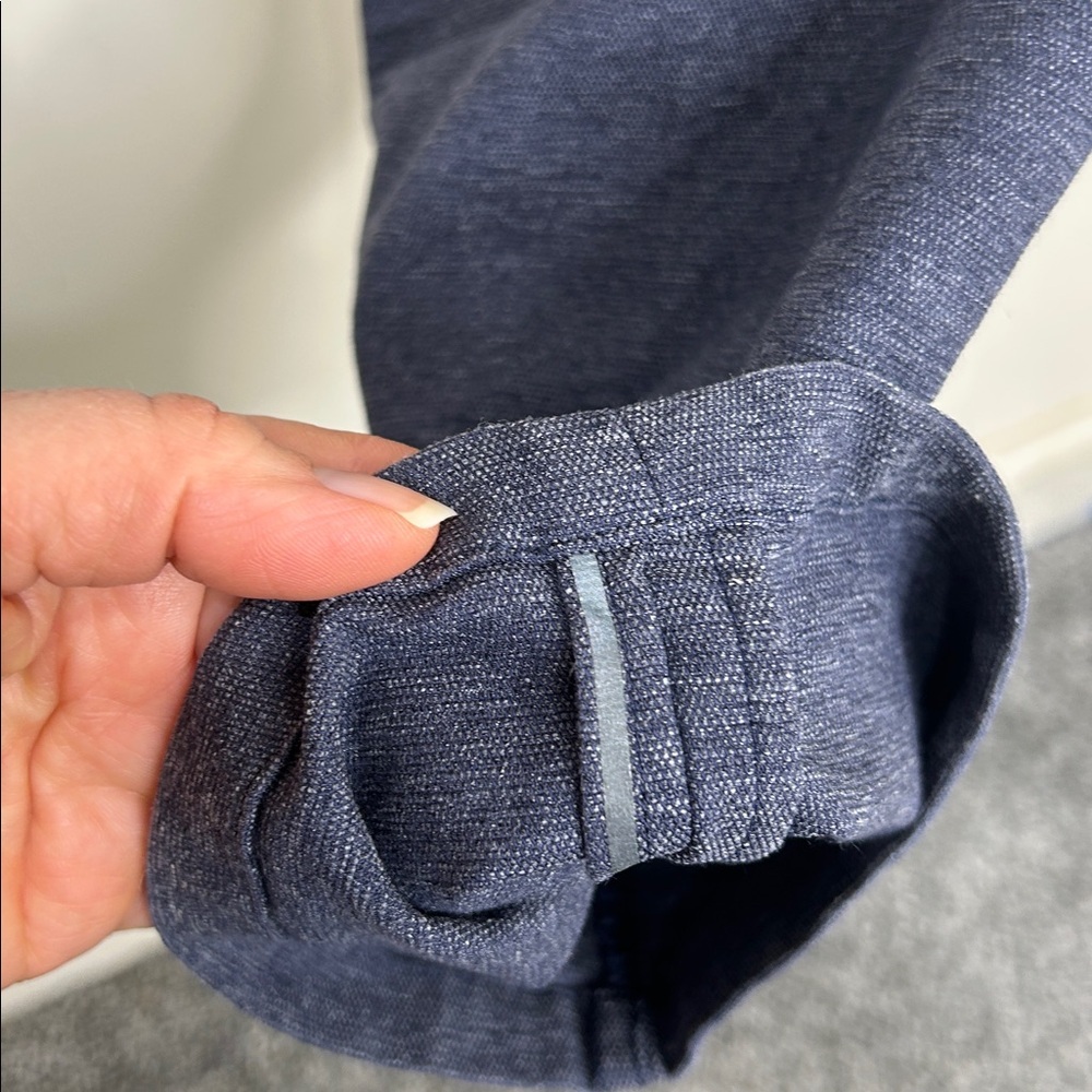 Lululemon ABC Pant Classic *Tech Canvas 34" Heathered Deep Navy Size 31 - Picture 15 of 16